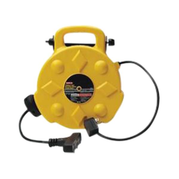 Lighting BAY-SL-8903 50 ft. 13A Retractable Polymer Cord Reel with 3 Outlets -  Bayco