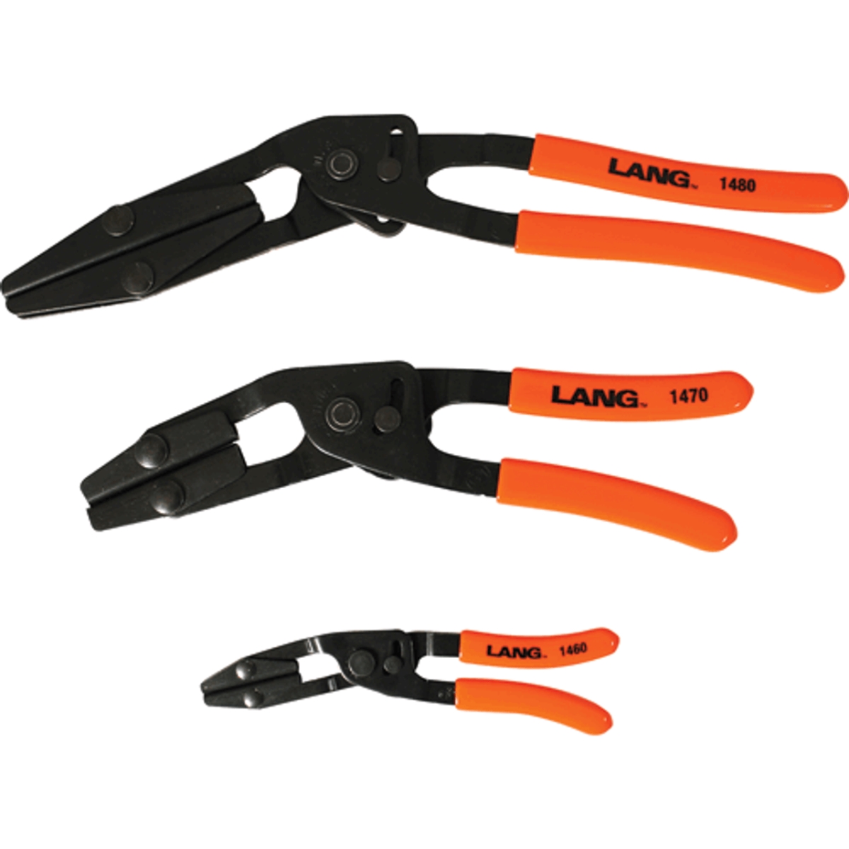LNG-1500 Self Locking Angled Pinch Off Pliers Set - 3 Piece