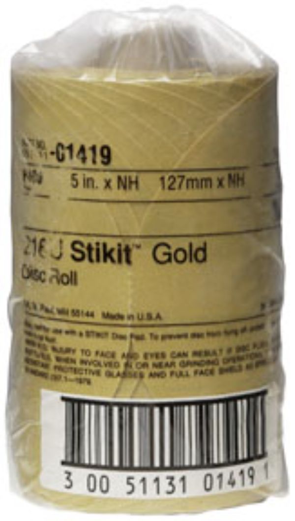 MMM-1419 6 in. P400 Grit Stikit Abrasive Disc, Gold - 175 Per Roll