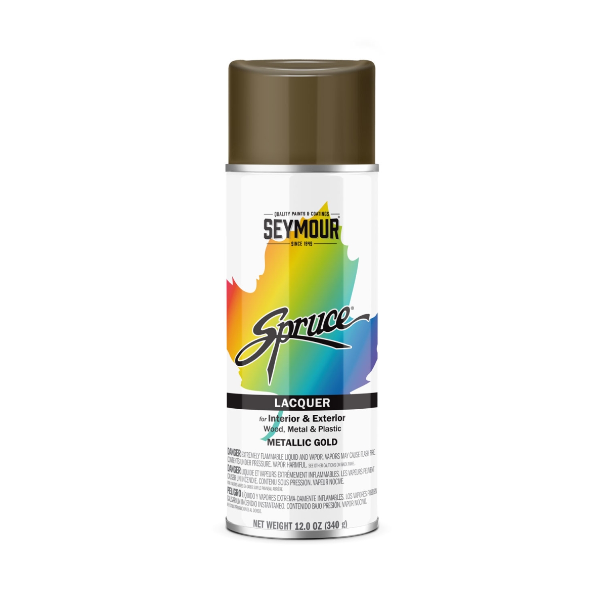 12 oz Spruce Metallic Spray Paint, Gold