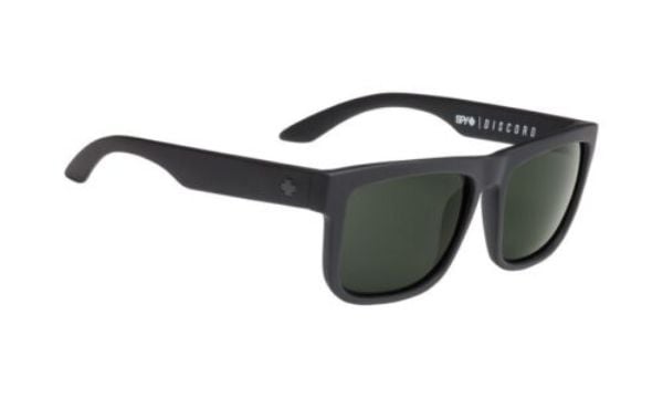 -673119973863 Discord Sunglasses, Soft Matte Black & Happy Gray Green -  SPY, SPY-673119973863