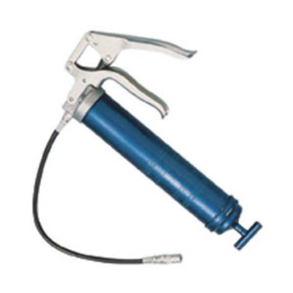 Heavy-Duty Pistol Grip Grease Gun - Red - 18 in. Whip Hose - Durable Design
