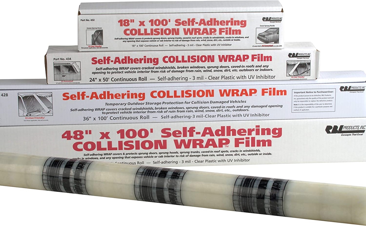 RBL-433 48 in. x 100 ft. Self-Adhering Collision Wrap Film