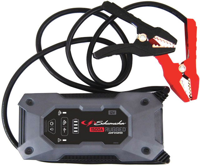 Picture of Schumacher SHM-SL1649 12V 1500 Peak Amps Rugged Lithium Jump Starter & Power Bank for 8.0L Gas & 6.0L Diesel Engines