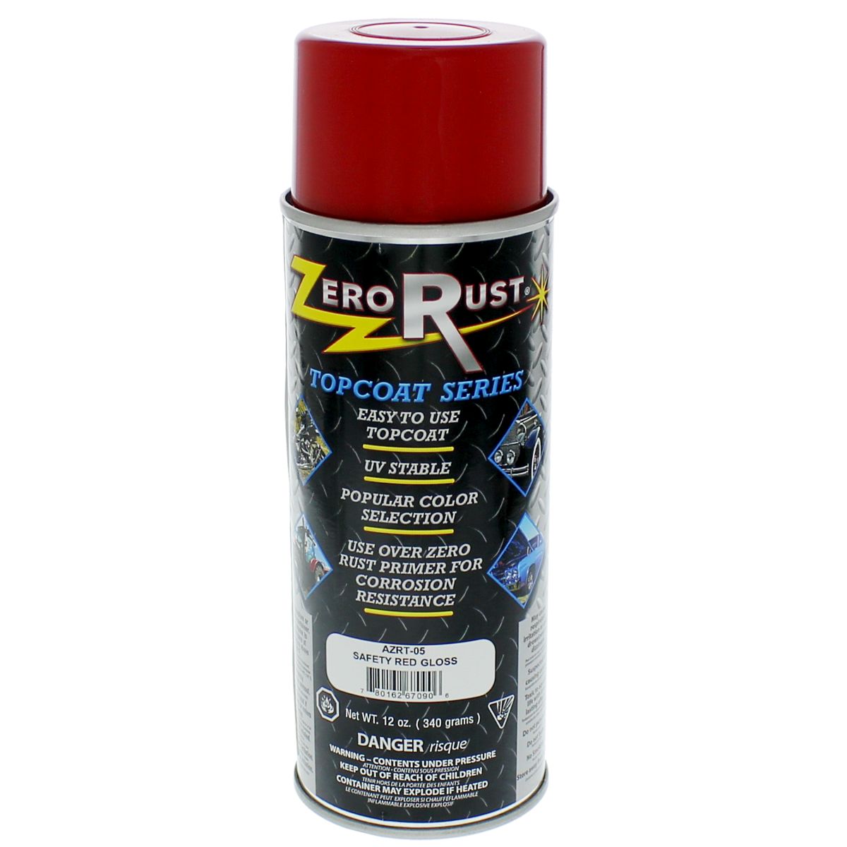 12 oz Gloss Safety Red Topcoat