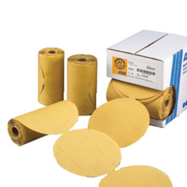 6 in. P120B Grit Reserve Disc Roll, Gold - Pack of 100