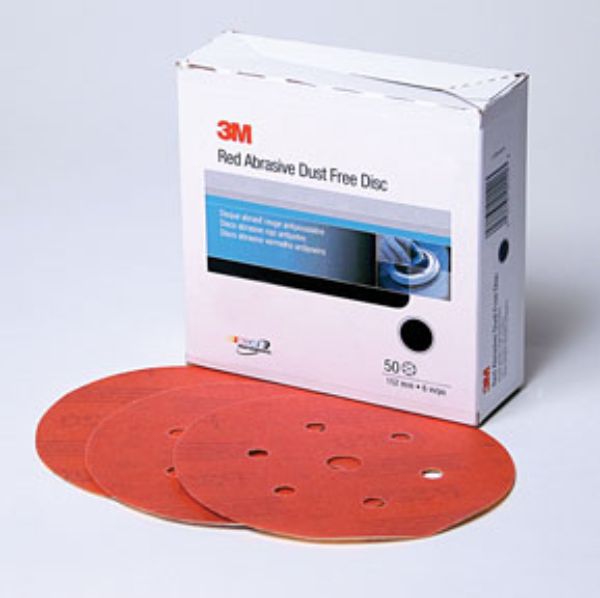 MMM-1137 6 in. P600 Grit Dust Free RA 7-Hole Hookit Disc - 50 per Box