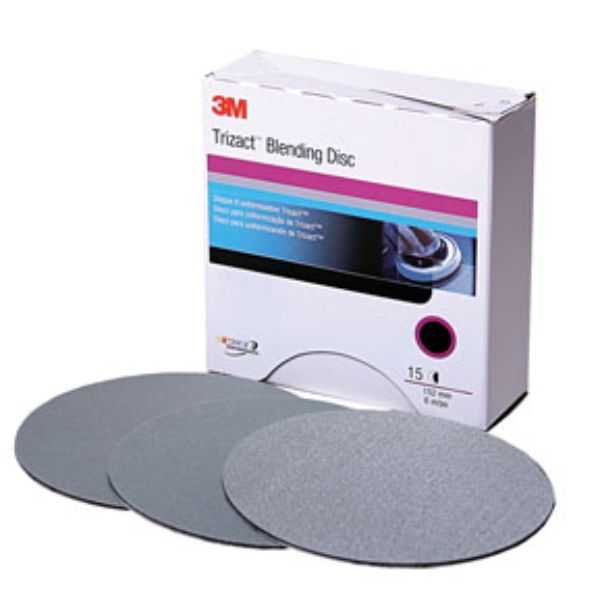 MMM-2091 3 in. P1000 Grit Trizact Blending Hookit Abrasive Disc
