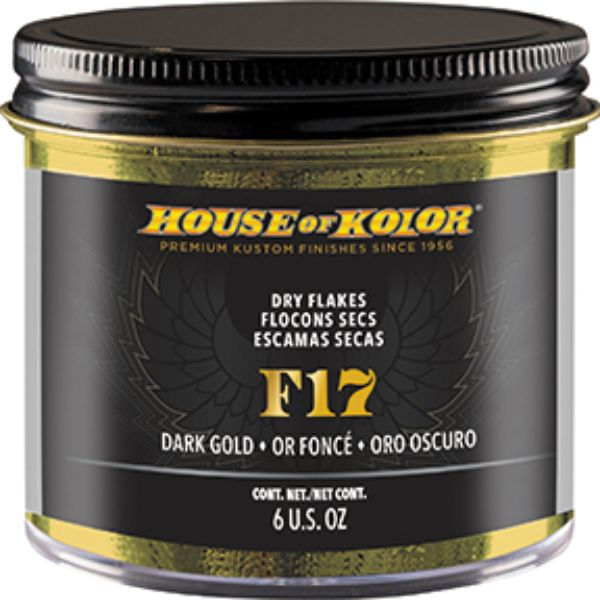 6 oz F-Series Dry Flake Paint, Dark Gold