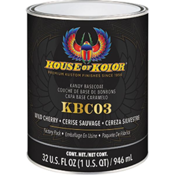 946 ml Kandy Basecoat Paint, Wild Cherry