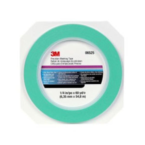 MMM-6525 0.25 in. x 180 ft. Precision Masking Tape
