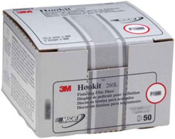 MMM-907 3 in. P1500 Grit Hookit Finishing Film Disc - 50 Disc per Box