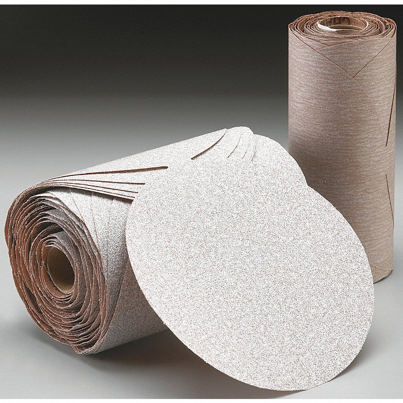 5 in. PSA Sanding Disc Roll, Brown - P600 Grit
