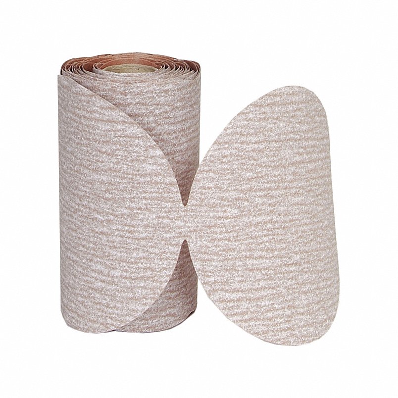NTN-662611-31458 5 in. Sanding Disc Roll, Brown - P240 Grit