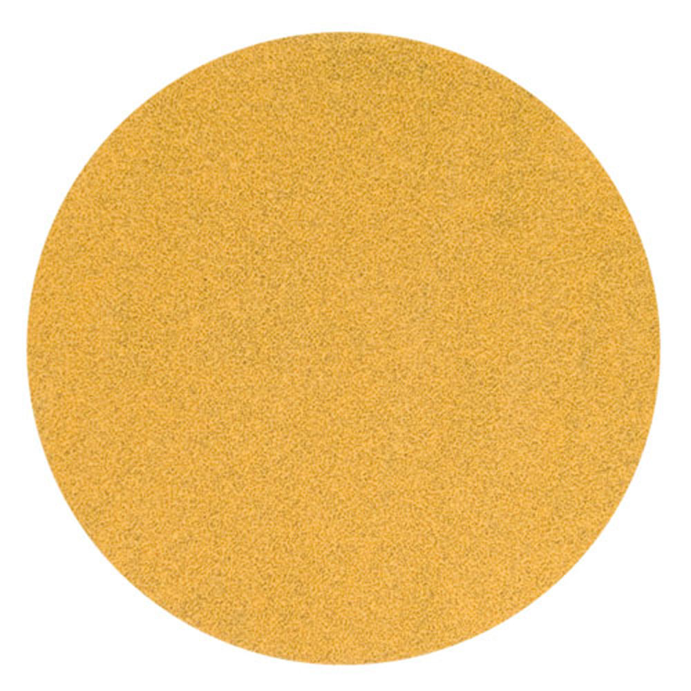 Hook-and-Loop Sanding Disc, 5" Dia, No Hole, Aluminum Oxide, P120 Grit, Coated Type, A275OP