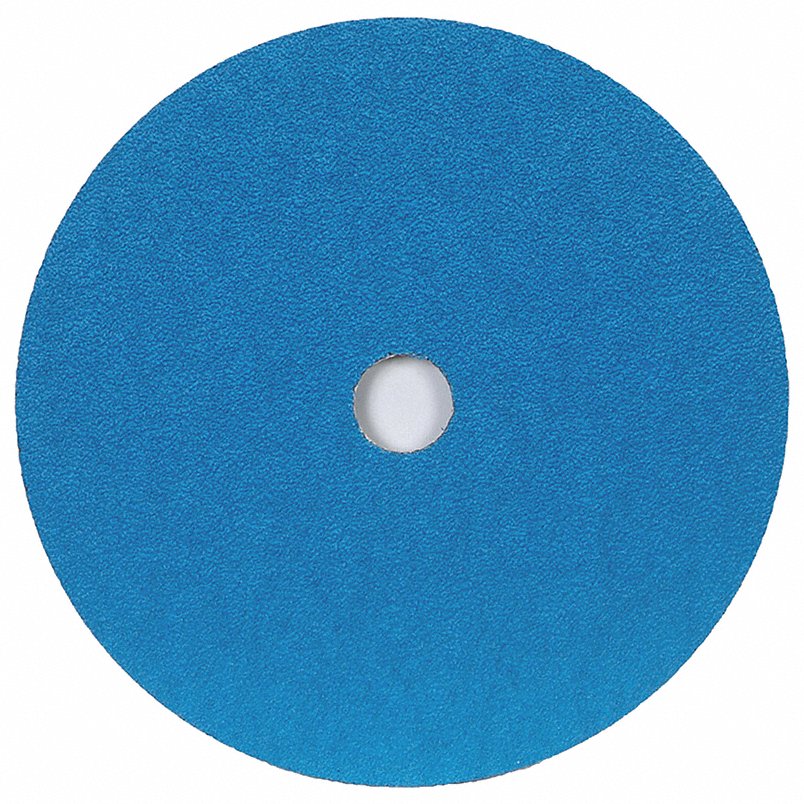 5 x 0.87 in. Blue Zirconia Alumina Disc, 24 Grit