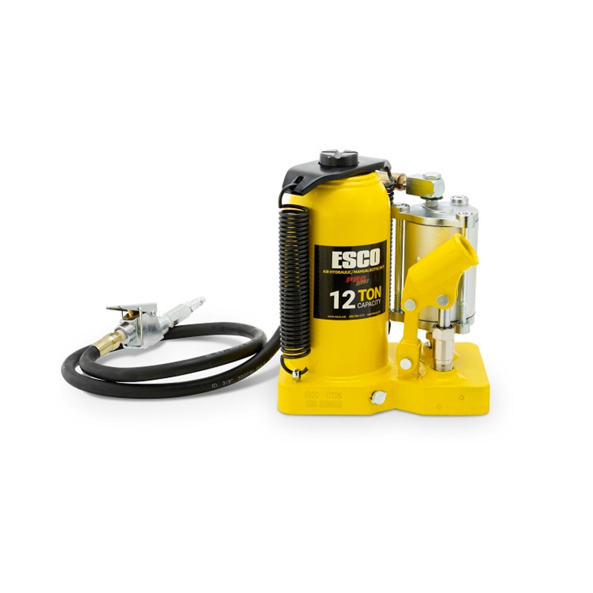ESC-10380 Pro Series 12 Ton Air Hydraulic Bottle Jack