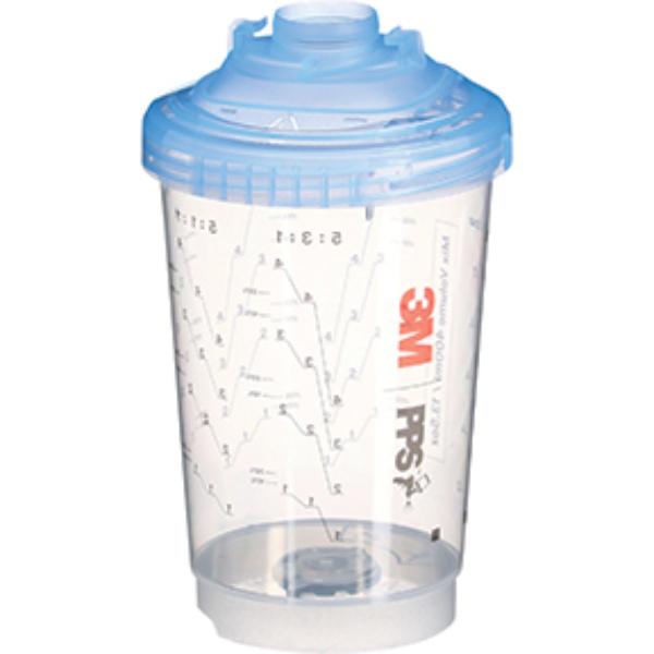 MMM-26162 13.5 fl oz 26162 Midi 125 Micron Filter PPS Series 2.0 Vented Spray Cup Kit, 50 per Kit