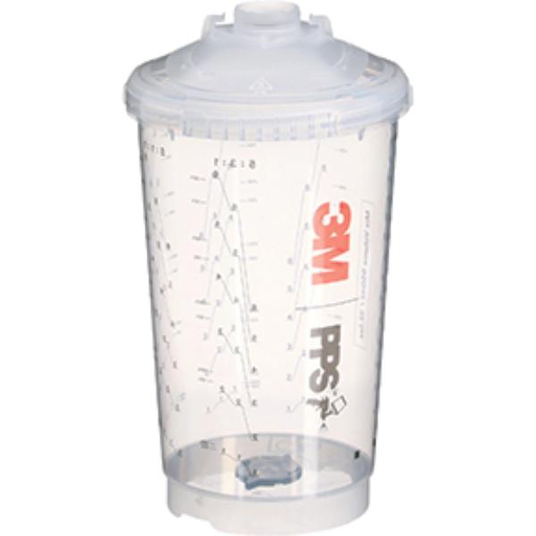 MMM-26264 32.1 fl oz 26264 Large 200 Micron Filter PPS Series 2.0 Vented Spray Cup Kit, 50 per Kit