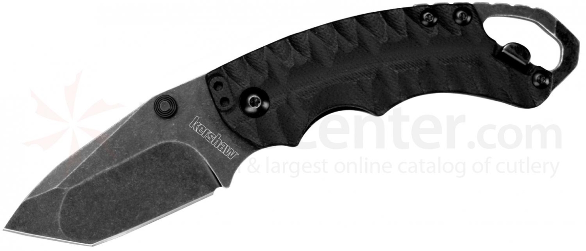 KER-8750TOLBW Shuffle II Olive Blackwash plain knife