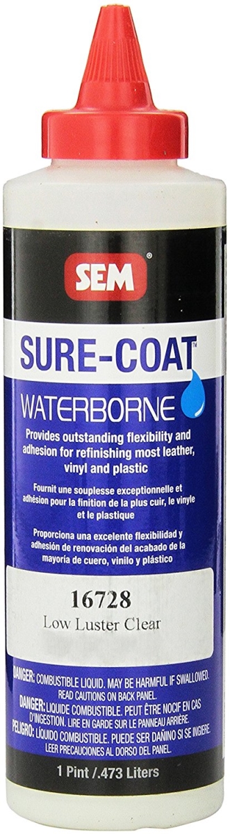 SEM Paints Low Luster Clear, 1 Pint Bottle (16728)