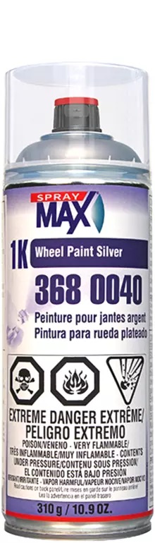Picture of SprayMax SPM-3680040 1K Wheel Paint&#44; Silver