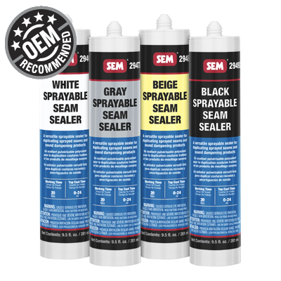 SEM Products  Sprayable Seam Sealers - Black