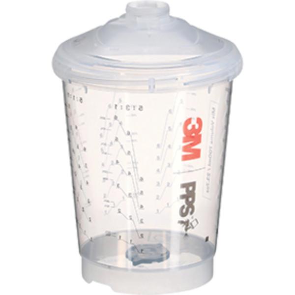 MMM-26263 23.7 fl oz 26263 200 Micron Filter PPS Series 2.0 Vented Spray Cup Kit, 50 per Kit