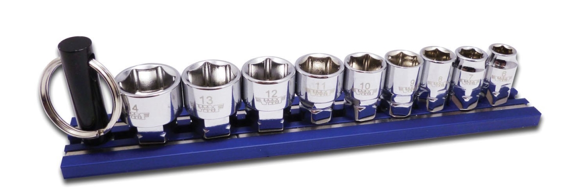 0.25 in. Dual Drive Metric Socket Set, 9 Pieces
