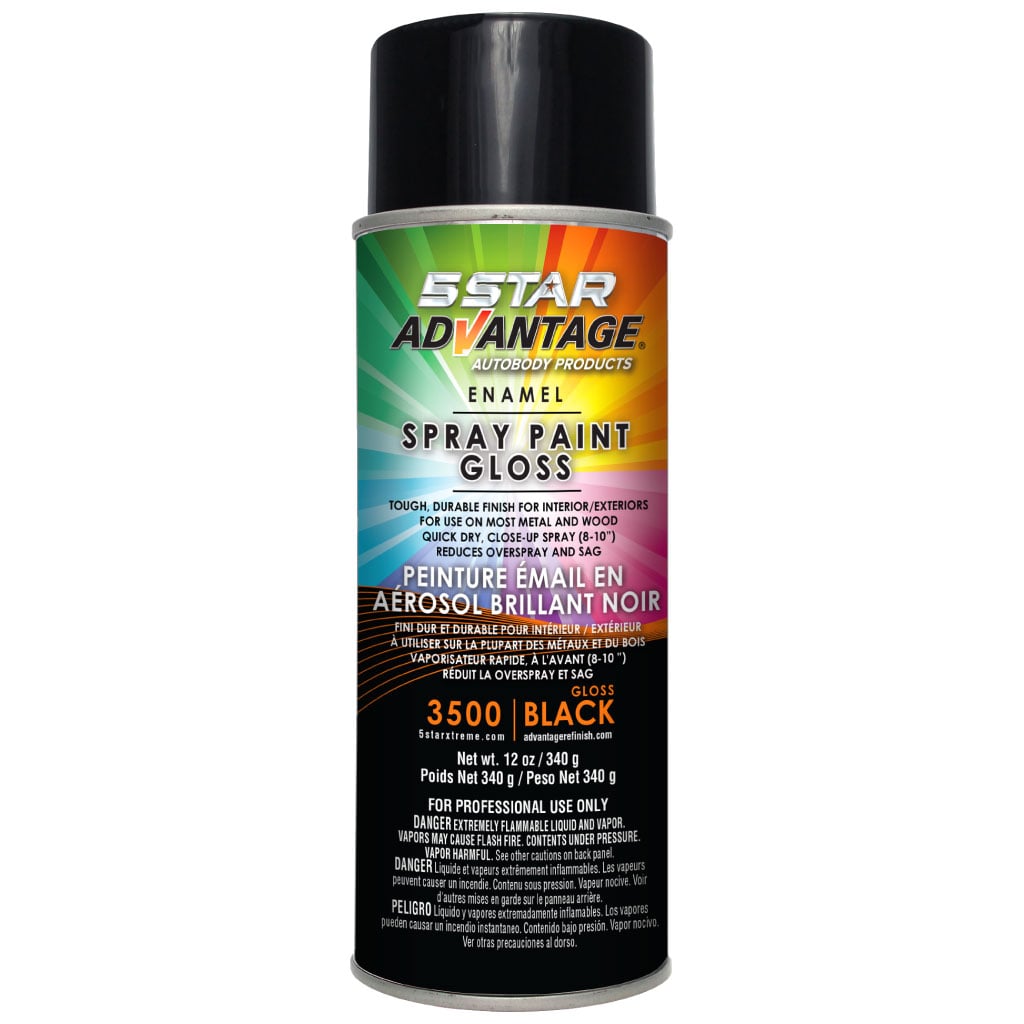 5SA-3500 Aerosol Enamel Spray Paint - Gloss Black
