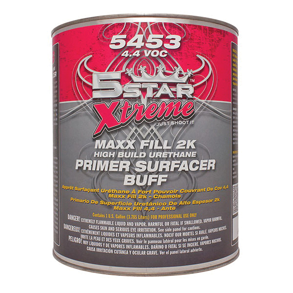 5ST-5453-4 High Build Urethane Primer Surfacer, Buff Yellow