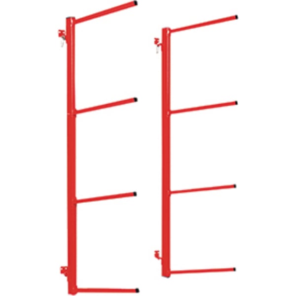 ATD ATD-6578 59 x 39 x 20 in. Wall Mounted Bumper Stand, Red