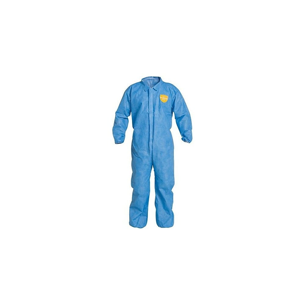 DPT-PB125SBU4X002500  ProShield Personal Protection Coverall - Elastic Wrist & Ankle, Blue - 4XL
