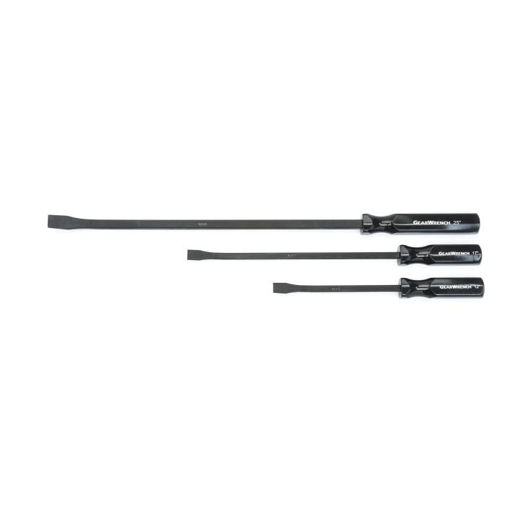 Picture of Gearwrench KDT-82403-05 12&#44; 17 & 25 in. Angled Tip Pry Bar Set - Black