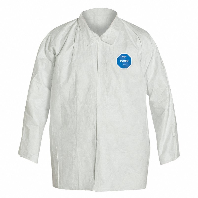 DPT-TY303SWHXL005000 Tyvek 400 Scrub Shirt, White - Extra Large