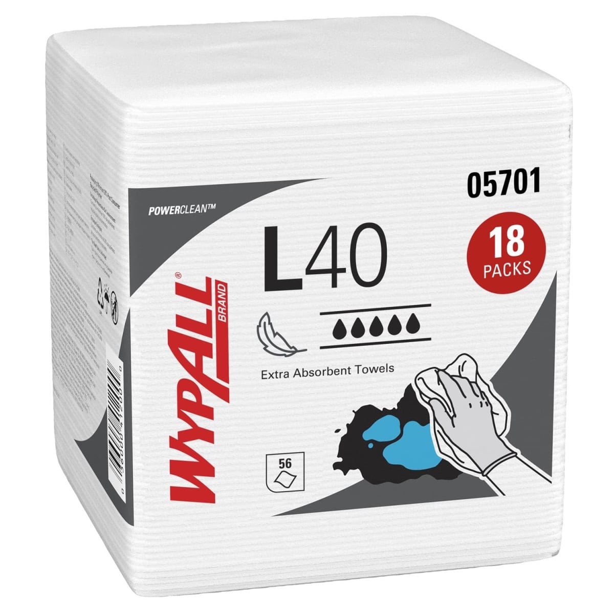 KIM-5701 12.5 x 12 in. WypAll L40 Wipers