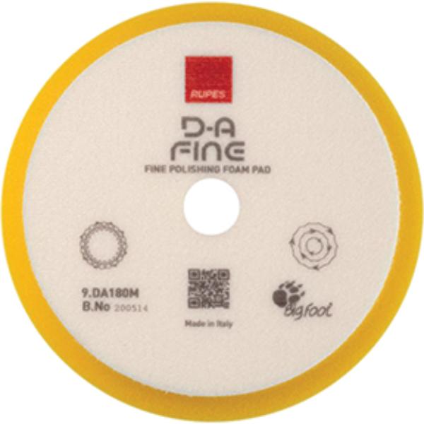 RUP-9.DA180M 7 x 6 in. D-A Fine Yellow Foam Polishing Pad - Face