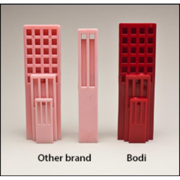 BOD-66-10R 10 x 3 in. Flexible Soft Wedges Molds, Red