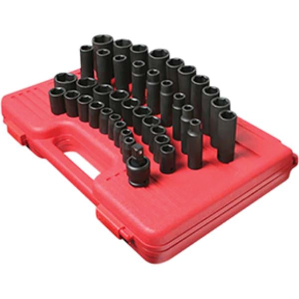 SUU-2668 0.5 in. Drive - Sea Master Impact Socket Set - 39 Piece