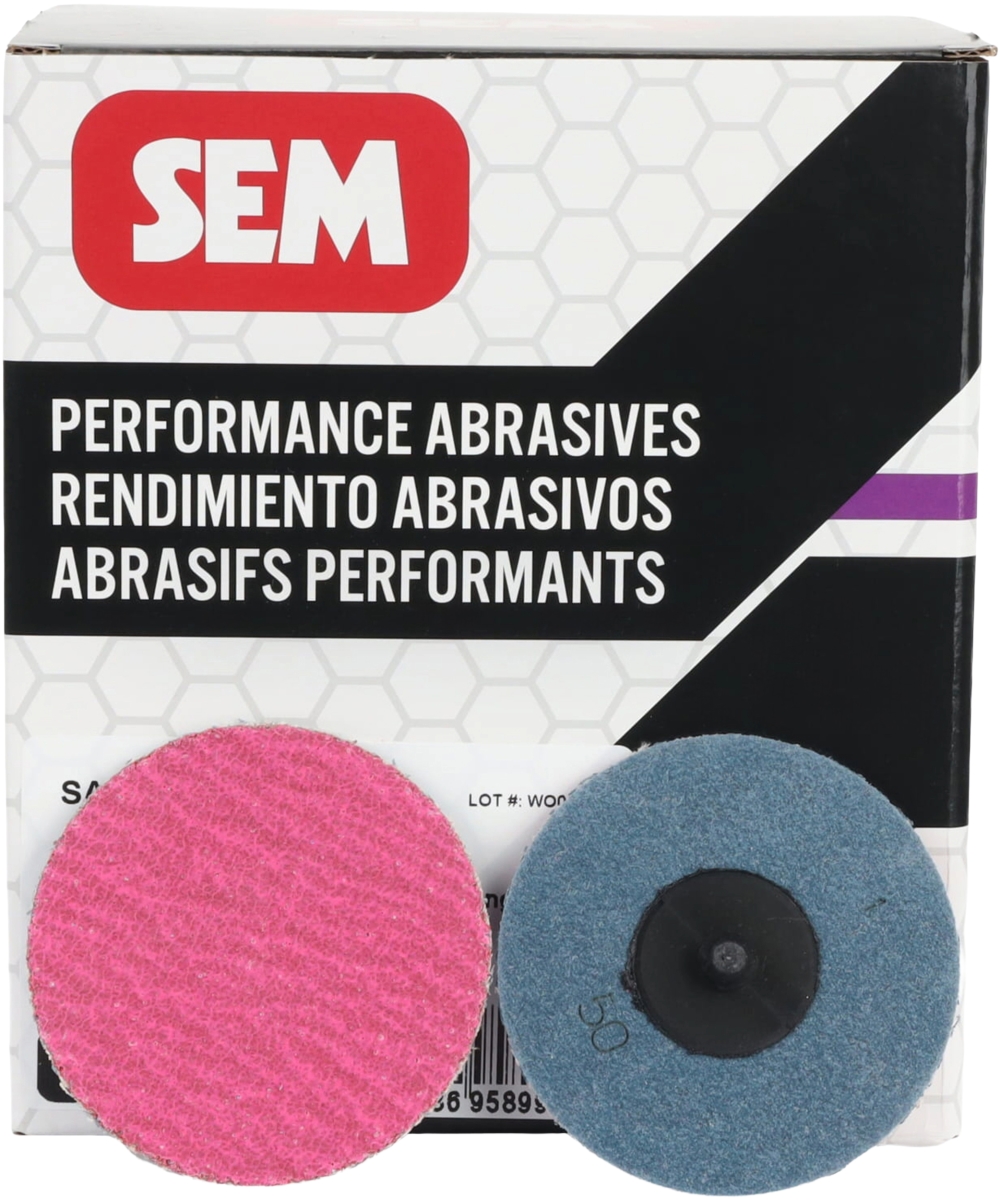 SEM Products SEM-SA35080 3 in. Quicklock Grinding Discs - 80 Grit