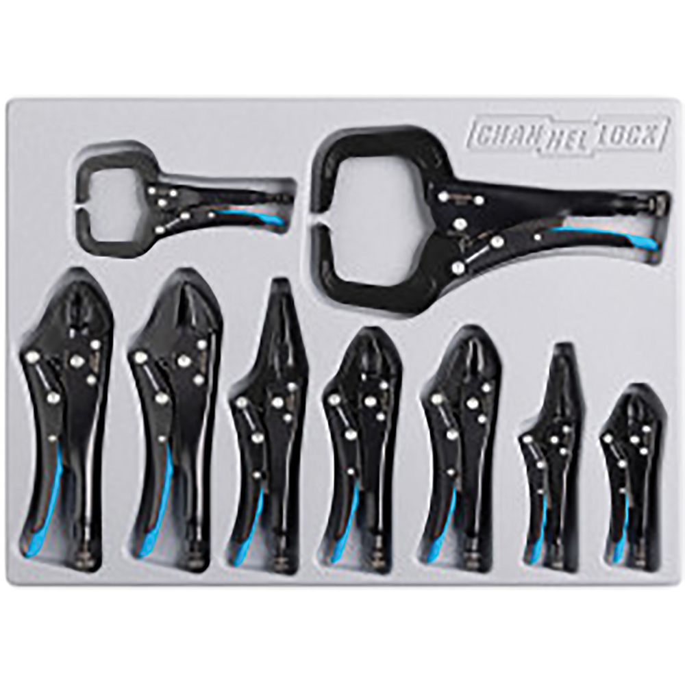 Channellock 9PC Locking Pliers Set W/Tray - PC-L1