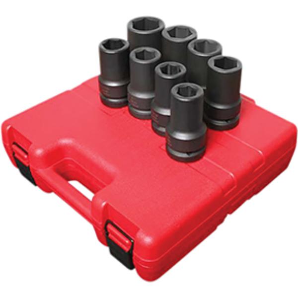SUU-5681 1 in. Drive SAE Deep Impact Set - 8 Piece