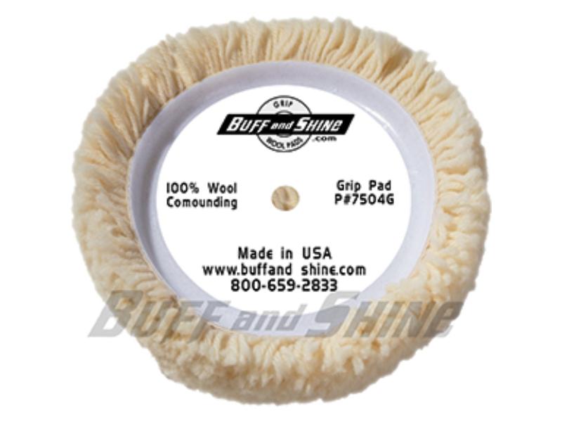 BFS-7504G 7.5 in. Grip Wool Buffing Pads for Compounding