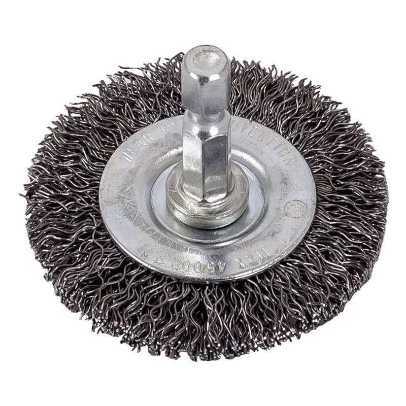 Picture of AES Industries AES-1860 2 in. Wire Wheel with 0.25 in. Shank - Coarse Wire