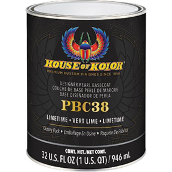 HOK-PBC38-Q01 Designer Pearl Series Universal Basecoat - Limetime - 1 qt.