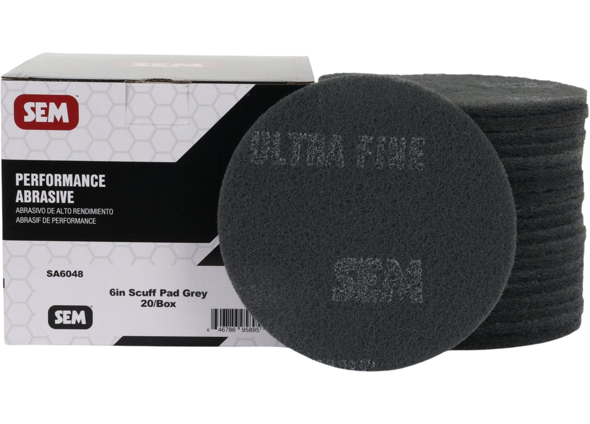 SEM Products SEM-SA6048 6 in. Scuff Pads, Gray