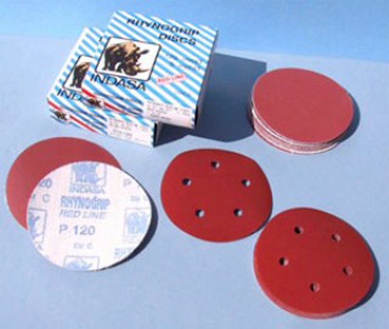 IND-620-1000 6 in. 1000 Grit Hook & Loop Abrasive Discs, Pack of 50