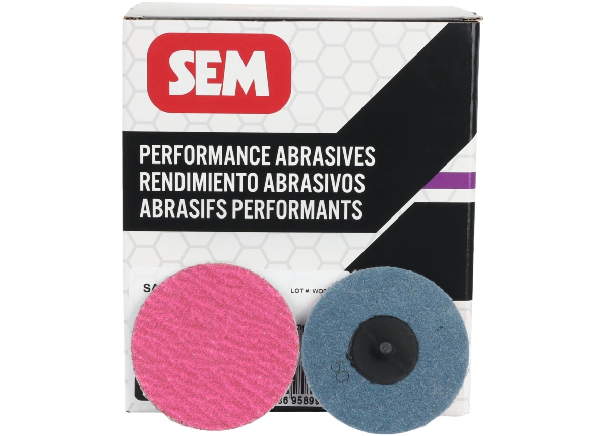 SEM Products SEM-SA35050 3 in. Quick Lock Grinding Discs - 50 Grit