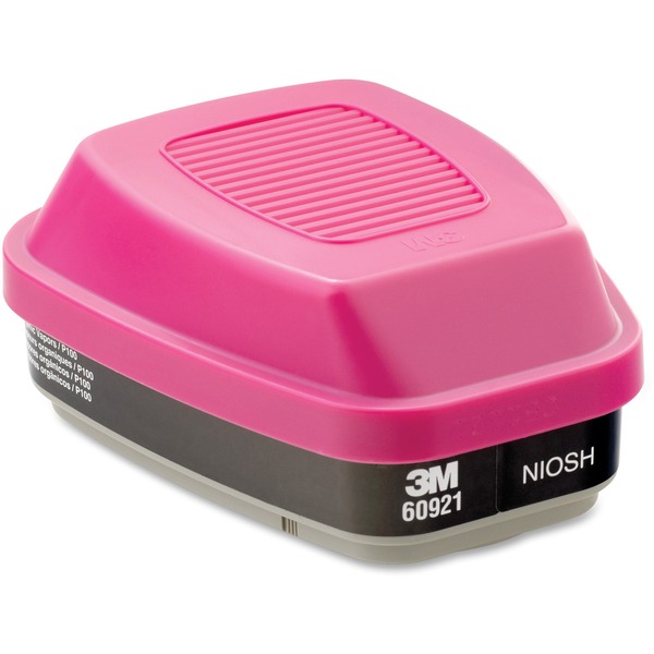 Picture of 3M MMM-60921 Organic Vapor Cartridge & Filter - Reusable&#44; Pink & Black