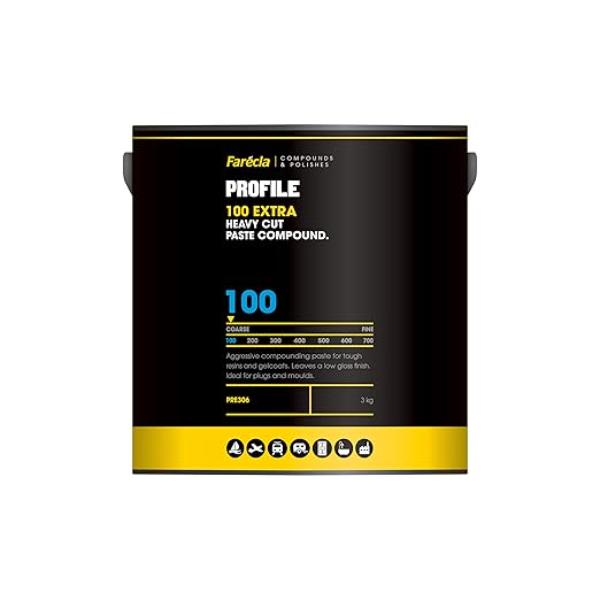 FAR-PRE306 Profile 100 Extra Heavy Cut Paste Compound - 3 kg